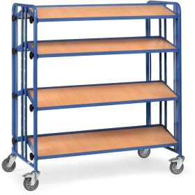 Fetra Montagewagen mit Bodenplatten, zweiseitige Ausführung, Ladefläche 1280 x 2x 315 mm Fetra Montagewagen mit Bodenplatten, zweiseitige Ausführung, Ladefläche 1280 x 2x 315 mm
