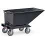 Fetra Muldenkipper, 250 Liter, Tragkraft 750 kg, Grau