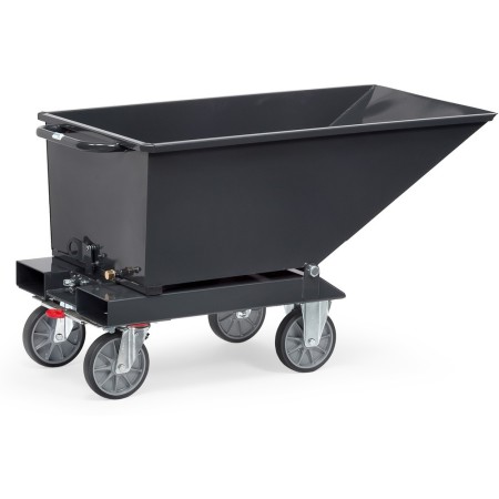 Fetra Muldenkipper, 250 Liter, Tragkraft 750 kg, Grau