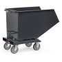 Fetra Muldenkipper, 450 Liter, Tragkraft 750 kg, Grau