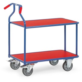 Fetra Optiliner Tischwagen, rot, Ladefläche 900 x 600 mm Fetra Optiliner Tischwagen, rot, Ladefläche 900 x 600 mm