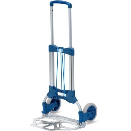 Fetra Paketroller, klappbar, Höhe 1090 mm, Tragkraft 125 kg, Polymer-Räder 127 x 30 mm