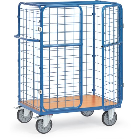 Fetra Paketwagen mit Drahtgitter und Doppelflügeltüren, 1500mm