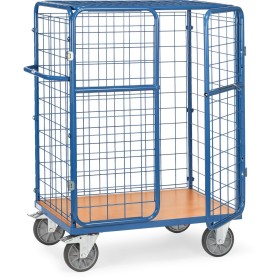 Fetra Paketwagen mit Drahtgitterwänden, Doppelflügeltüren + Dach, Höhe 1550 mm Fetra Paketwagen mit Drahtgitterwänden, Doppelflügeltüren + Dach, Höhe 1550 mm