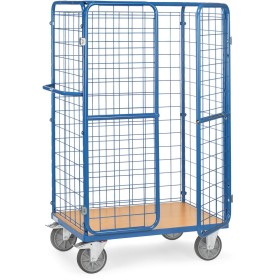 Fetra Paketwagen mit Drahtgitterwänden, Doppelflügeltüren + Dach, Höhe 1800 mm Fetra Paketwagen mit Drahtgitterwänden, Doppelflügeltüren + Dach, Höhe 1800 mm