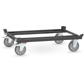 Fetra Paletten-Fahrgestell, 750 kg, 1200 x 800 mm, TPE-Bereifung, Grey Edition Fetra Paletten-Fahrgestell, 750 kg, 1200 x 800 mm, TPE-Bereifung, Grey Edition