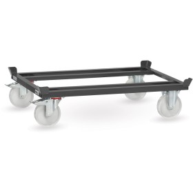 Fetra Paletten-Fahrgestell, Tragkraft 1050 kg, 1210 x 810 mm, Polyamidräder, Grey Edition Fetra Paletten-Fahrgestell, Tragkraft 1050 kg, 1210 x 810 mm, Polyamidräder, Grey Edition