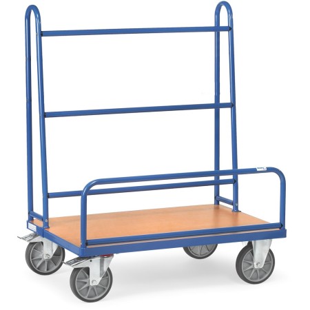 Fetra Plattenwagen mit festen Rohrbügeln