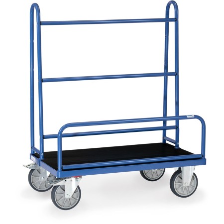 Fetra Plattenwagen mit festen Rohrbügeln, Rutschhemmend