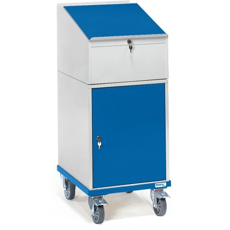 Fetra Rollpult mit Schrank und Schreibpult-Aufsatz