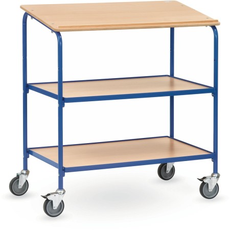 Fetra Rollpult mit Schreibfläche und 2 Ablageböden, Ladefläche 1000 x 600 mm