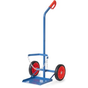 Fetra Stahlflaschenkarre, Tragkraft 100 kg, für 1 Propangasflasche 33 Ltr. Inhalt Fetra Stahlflaschenkarre, Tragkraft 100 kg, für 1 Propangasflasche 33 Ltr. Inhalt