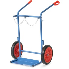 Fetra Stahlflaschenkarre, Tragkraft 150 kg, 2 Stahlflaschen à 40-50 Ltr. Fetra Stahlflaschenkarre, Tragkraft 150 kg, 2 Stahlflaschen à 40-50 Ltr.