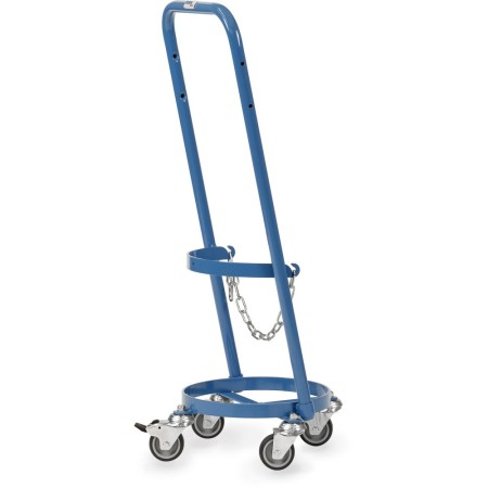 Fetra Stahlflaschenroller, Tragkraft 80kg, für 1 Propangasflasche 11 Ltr.