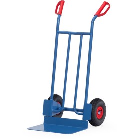 Fetra Stahlrohrkarre, Lufträder, Tragkraft 250kg, Höhe 1150 mm, breite Schaufel Fetra Stahlrohrkarre, Lufträder, Tragkraft 250kg, Höhe 1150 mm, breite Schaufel