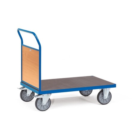 Fetra Stirnwandwagen mit Stirnwand aus Holz + wasserfester Plattform