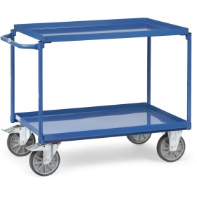 Fetra Tischwagen mit 2 Blechwannen, blau