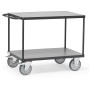 Fetra Tischwagen mit 2 Böden, Grey Edition, Tragkraft 500 / 600 kg