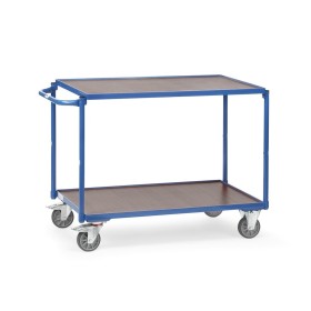 Fetra Tischwagen mit 2 Böden, mit wasserfester Plattform