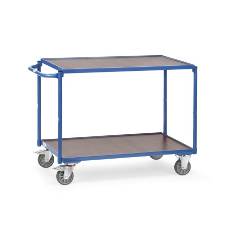 Fetra Tischwagen mit 2 Böden, mit wasserfester Plattform