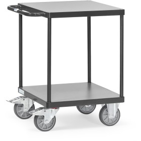 Fetra Tischwagen mit 2 Böden, Tragkraft 500 kg, Grey Edition