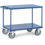 Fetra Tischwagen mit 2 Stahlblech-Plattformen, bündig mit Rahmen, Tragkraft 500 / 600 kg
