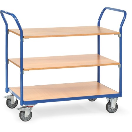 Fetra Tischwagen mit 3 Etagen, Tragkraft 200 kg