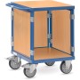 Fetra Tischwagen mit 3 Wänden, blau, Tragkraft 500 / 600 kg