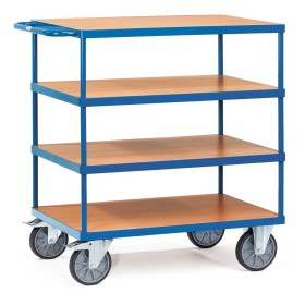 Fetra Tischwagen mit 4 Böden, Tragkraft 600 kg