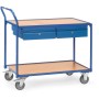 Fetra Tischwagen mit Schubladen, Ladefläche 1000 x 600 mm, Griff hochstehend