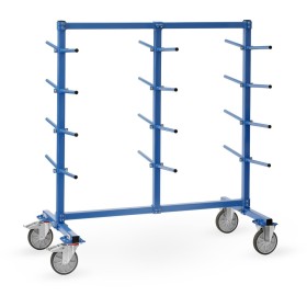 Fetra Tragarmwagen mit 24 PVC überzogenen Tragarmen 370mm lang 5°, zweiseitig Fetra Tragarmwagen mit 24 PVC überzogenen Tragarmen 370mm lang 5°, zweiseitig