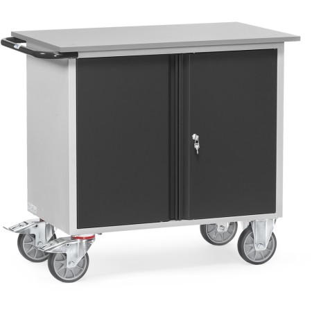Fetra Werkstattwagen 2-türiger Schrank ohne Mitteltrennwand, Grey Edition