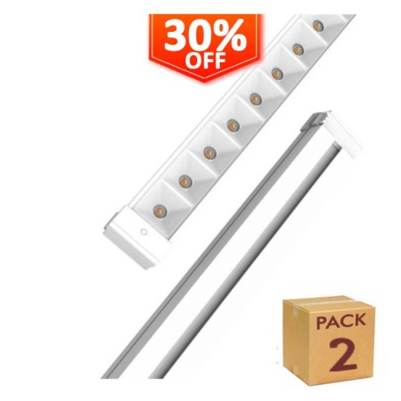 LED Linearstrahler 28W - HALLE DYNAMICS - UGR19 - für technische Decken - Pack 2 Stück