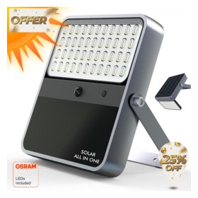 Aussen LED Strahler 100W SOLAR - OSRAM CHIP - 5700K - ALL IN ONE Aussen LED Strahler 100W SOLAR - OSRAM CHIP - 5700K - ALL IN ONE