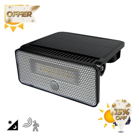 Solar-LED-Wandleuchte - 1000 Lm - PIR-Bewegungssensor - 4000K