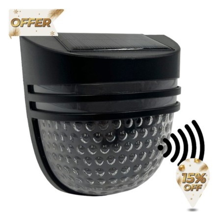 Solar-Wandleuchte mit PIR-Anwesenheitssensor - 4500K