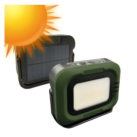 Tragbarer LED-Solarstrahler - CCT - 1200 Lumen - Power Bank + USB aufladbar