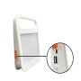Tragbarer Solar-LED-Strahler - 4W - Powerbank + USB wiederaufladbar