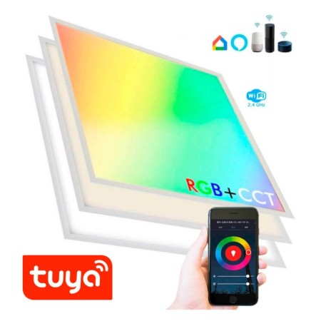 LED Panel 60x60 - Dimmbar - 40W CCT + RGB + SMART Google - Alexa