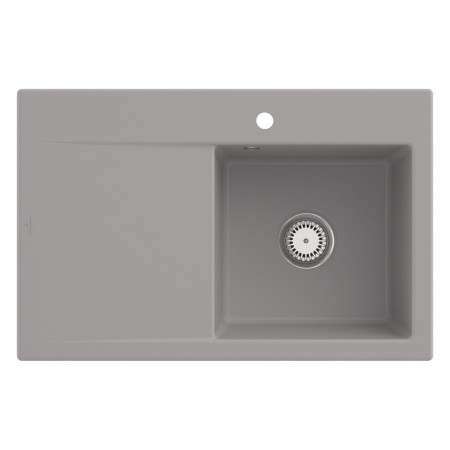 Villeroy & Boch Subway Style 45 Einbauspüle, Ablaufgarnitur mit Handbetätigung, Becken rechts