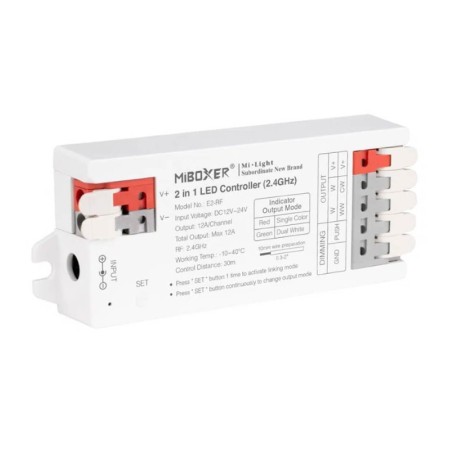 LED-Controller 2 in 1 Einzelfarbe + CCT - 2,4 GHz RF