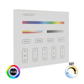 RF-Touchpanel-Steuerung für Wand-LED RGB + CCT 4 Zonen RF-Touchpanel-Steuerung für Wand-LED RGB + CCT 4 Zonen