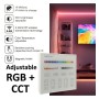 RF-Touchpanel-Steuerung für Wand-LED RGB + CCT 4 Zonen