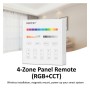 RF-Touchpanel-Steuerung für Wand-LED RGB + CCT 4 Zonen