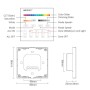 RF-Touchpanel-Steuerung für Wand-LED RGB + CCT 4 Zonen