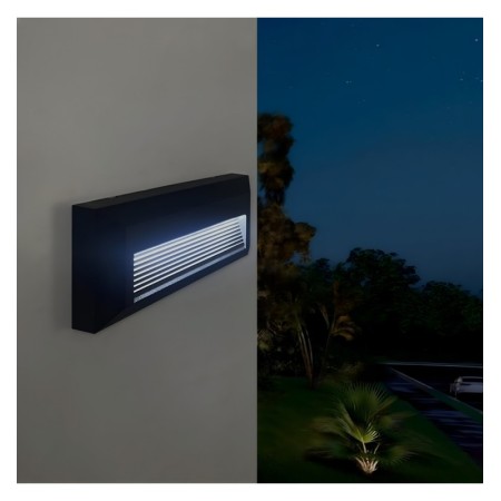 LED Leuchtpoller Schwarz 6W IP65 - Oberfläche - KOUVOLA - CCT Wählbare Farbe