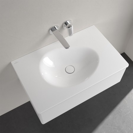 Villeroy & Boch Antao Schrankwaschtisch 80 x 50 cm, ohne Überlauf und ohne Hahnloch
