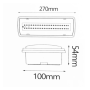 4W LED Notlicht Decke + Option + Kit Dauerlicht - IP65 6000K