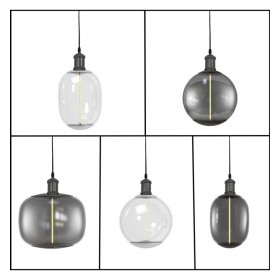 Hängelampe - VINTAGE NICKEL - für E27 Hängelampe - VINTAGE NICKEL - für E27