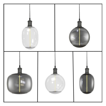 Hängelampe - VINTAGE NICKEL - für E27